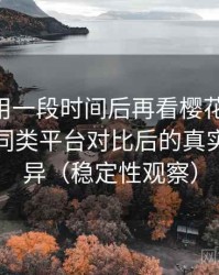 连续使用一段时间后再看樱花影院 理论：与同类平台对比后的真实体验差异（稳定性观察）