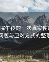 樱花影院午夜的一次真实使用体验：常见问题与应对方式的整理记录