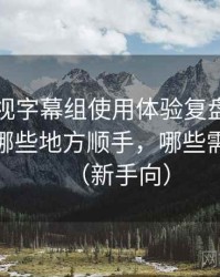 人人影视字幕组使用体验复盘：日常使用中哪些地方顺手，哪些需要适应（新手向）