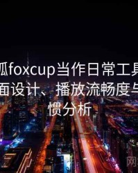 把茶杯狐foxcup当作日常工具后的感受：界面设计、播放流畅度与操作习惯分析