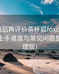 多次使用后再评价茶杯狐foxcup 官网：新用户上手难度与常见问题整理（整理版）