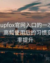 茶杯狐cupfox官网入口的一次真实使用体验：高频使用后的习惯变化与效率提升