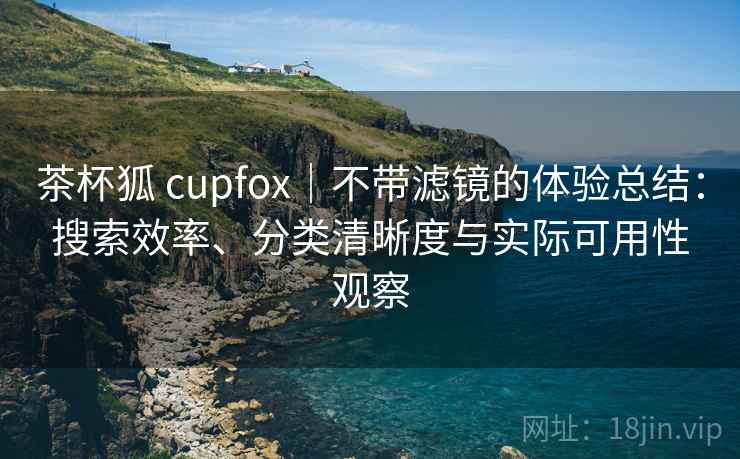 茶杯狐 cupfox｜不带滤镜的体验总结：搜索效率、分类清晰度与实际可用性观察
