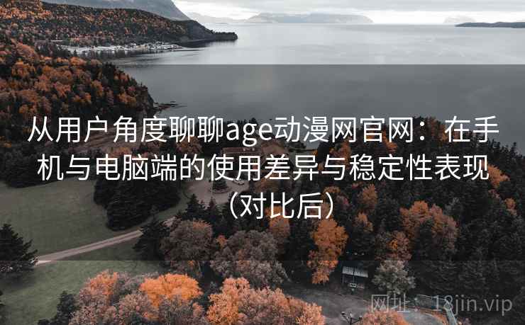 从用户角度聊聊age动漫网官网：在手机与电脑端的使用差异与稳定性表现（对比后）
