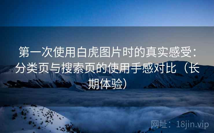 第一次使用白虎图片时的真实感受：分类页与搜索页的使用手感对比（长期体验）
